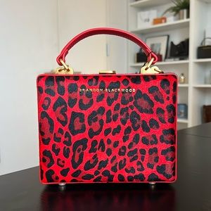 Brandon Blackwood - Kendrick Trunk - Red Leopard Ponyhair (Brand New)